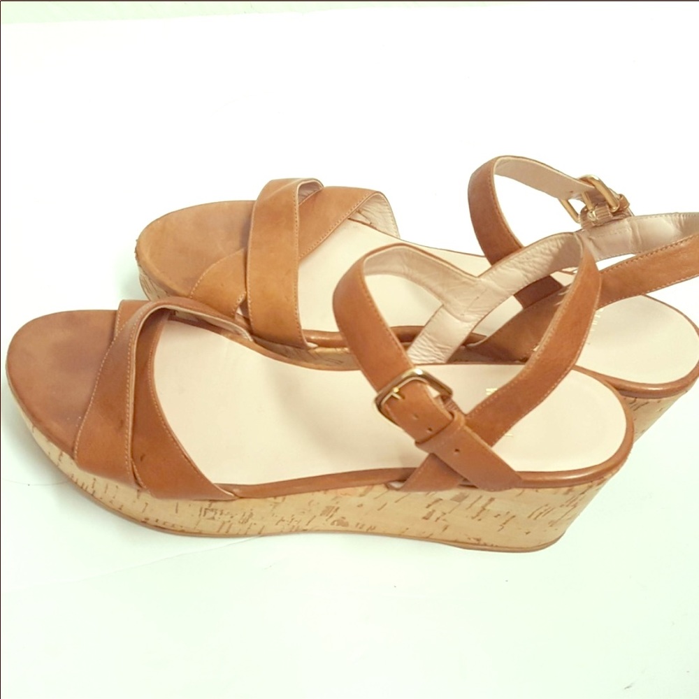 Stuart Weitzman cork wedge sandal